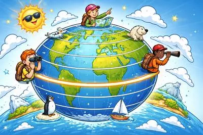 Latitude - Freedom to act within certain limits; also the angular distance of a place north or south of the equator.