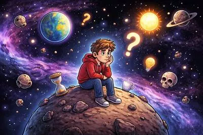 Existential - Relating to existence, especially human life, meaning, and purpose. (अस्तित्व संबंधी)