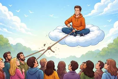 Detachment - The state of being separate or emotionally uninvolved; lack of strong feeling or attachment. (विरक्ति; अलगाव)
