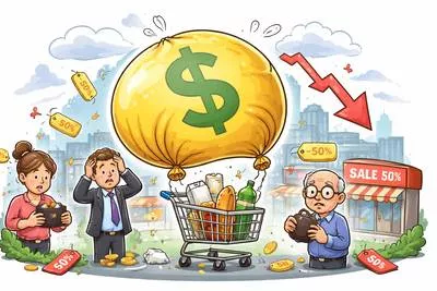 Deflation - A general decrease in the prices of goods and services in an economy.