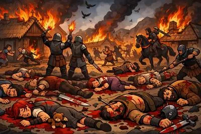 Massacre - The brutal and indiscriminate killing of many people.