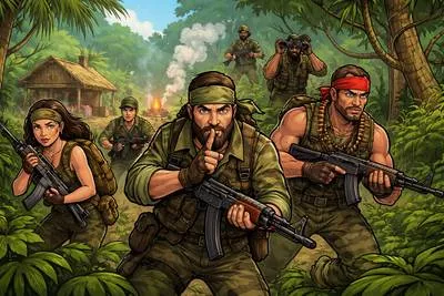 Guerilla - A member of a small unofficial fighting group that attacks suddenly, especially against an official army or police force.