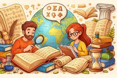 Philology - The study of language in written historical sources; the study of the development of languages and texts.
