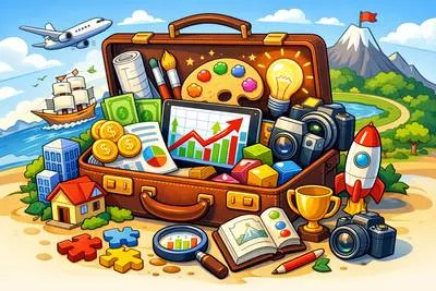 Portfolio - A collection of work, documents, or investments kept together for presentation or management.