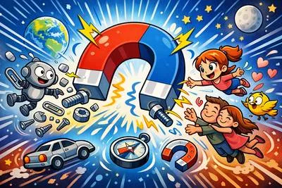 Magnetism - The power of attracting, either physically like a magnet or personally through charm.
