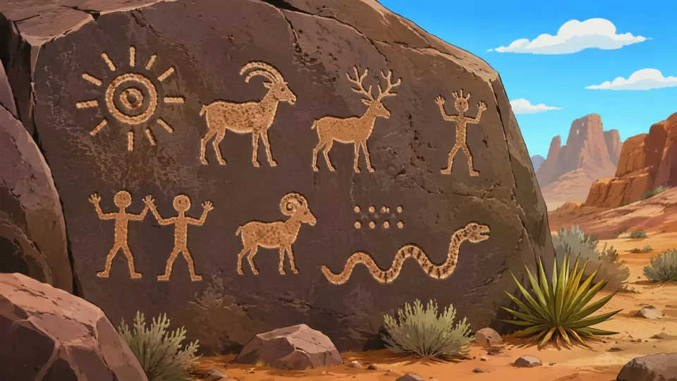 Today’s word - petroglyph