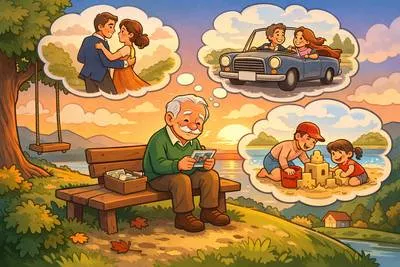 Reminiscence - The act of remembering and telling past experiences or events.