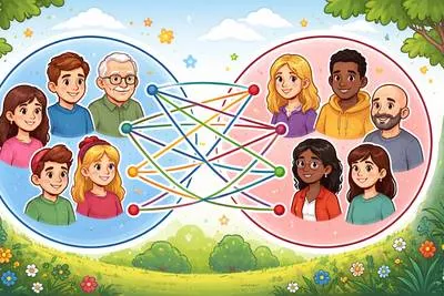 Bipartite - Involving two parties or consisting of two parts.