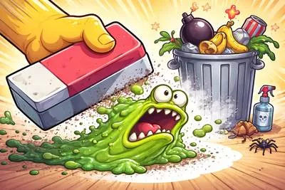 Eliminate - Completely remove or get rid of something. (समाप्त करना, हटाना)
