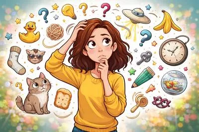 Bemused - Confused or puzzled, often in a quiet or thoughtful way.