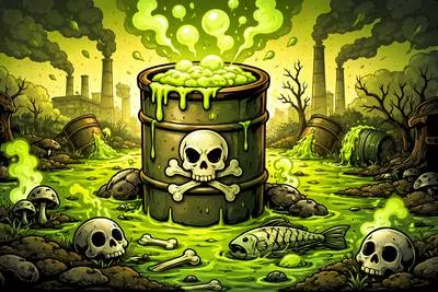 Toxic - Poisonous; harmful or dangerous to living beings or to health.