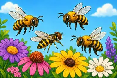 Mimicry - The action or skill of imitating someone or something; in biology, it also means resemblance that helps an organism survive.