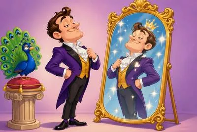 Conceited - Excessively proud of oneself; having an exaggerated opinion of one’s own abilities or appearance.