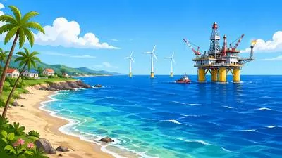 Offshore - Situated or happening in the sea away from the shore; also, located in another country for business or financial purposes. (तट से दूर समुद्र में स्थित; व्यापार या वित्तीय उद्देश्य से विदेश में स्थित)