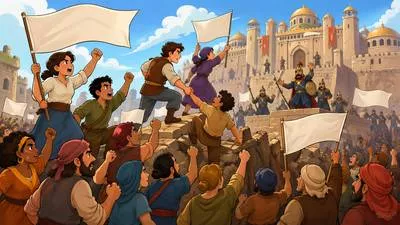Uprising - An act of resistance or rebellion by a group of people against authority or government.