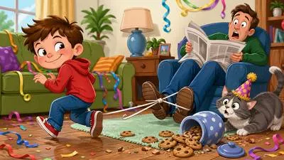 Mischievous - Causing or showing a fondness for causing trouble in a playful way. (शरारती)