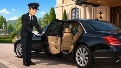 Chauffeur - A person employed to drive a private car.
