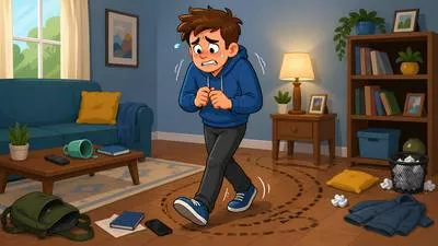 Fret - To worry or feel anxious about something, especially for a long time.