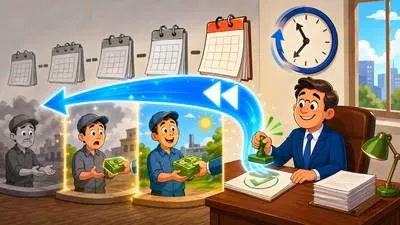 Retroactive - Taking effect from a date in the past.