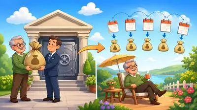 Annuity - A fixed amount of money paid to someone every year or at regular intervals, usually for life or for a fixed period.