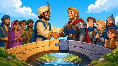 Alliance - A union or agreement between people, groups, or countries for a common purpose. (गठबंधन / संधि)