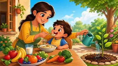 Nourish - To provide food, care, or support needed for growth and good health.