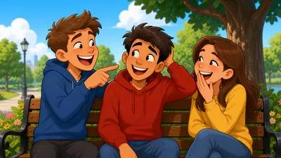 Raillery - Light, playful teasing or joking.