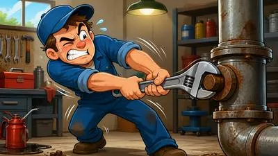 Wrench - To pull or twist something suddenly and violently; a tool used for gripping and turning objects.