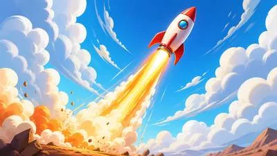 Skyrocket - To increase very quickly and suddenly. (बहुत तेजी से बढ़ना)