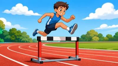 Hurdle - A difficulty or obstacle that must be overcome. (बाधा)