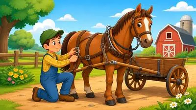 Harness - To control and use something effectively; a set of straps used to control an animal or hold someone safely. (नियंत्रित करके उपयोग करना; पट्टियों का उपकरण)