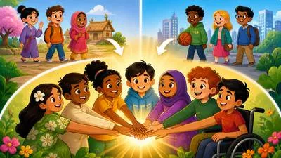 Unify - To bring different parts, people, or groups together to form one whole. (एकजुट करना)
