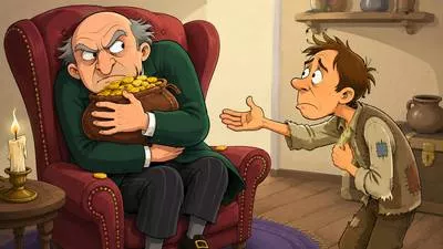 Stingy - Unwilling to spend or give money, even when it is needed.