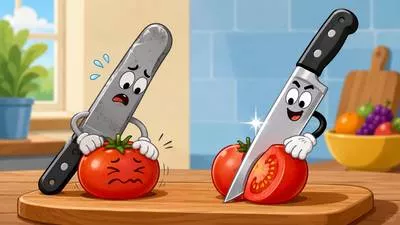 Blunt - Having a dull edge or point; speaking in a direct and honest way, sometimes rudely; to make something less sharp or less strong.