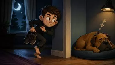 Sneaky - Behaving secretly, often in a dishonest or tricky way.