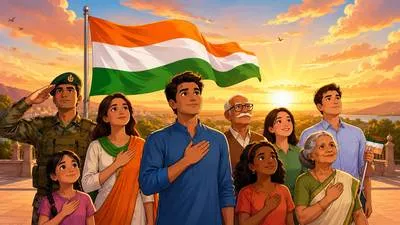 Patriotic - Having or showing love, loyalty, and support for one’s country. (देशभक्तिपूर्ण)