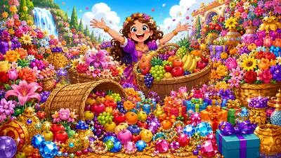 Profusion - A very large amount or quantity of something. (प्रचुरता)