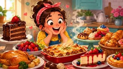Scrumptious - Very tasty or delicious. (बहुत स्वादिष्ट)