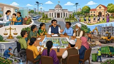 Governance - The way a country, organization, or institution is controlled, managed, and directed. (शासन और प्रशासन की प्रक्रिया)