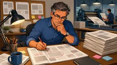 Editorial - An article in a newspaper, magazine, or website that gives the opinion of the editor or publication. (संपादक या प्रकाशन की राय व्यक्त करने वाला लेख)