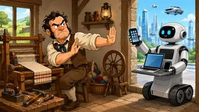 Luddite - A person who dislikes or opposes new technology. (नई तकनीक का विरोधी व्यक्ति)