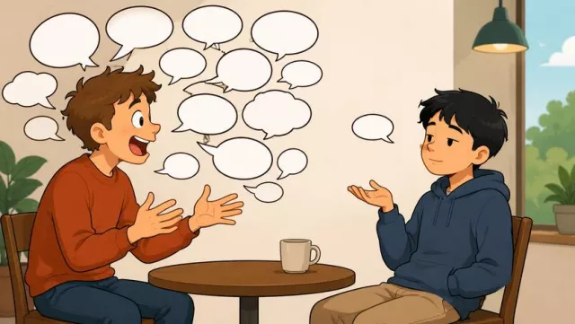 Laconic - Using very few words; brief and concise in speech or expression.