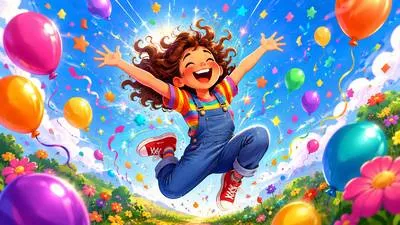 Ebullience - Cheerful and energetic enthusiasm.