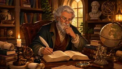 Erudition - Great knowledge gained from study and reading. (विद्वत्ता)
