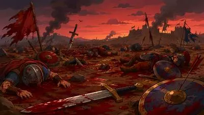 Sanguinary - Involving or causing much bloodshed. (रक्तपातपूर्ण)
