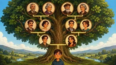 Lineage - The line of descent or ancestry of a person, family, or group. (वंशावली)