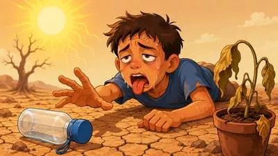 Dehydrate - Lose or remove water from something.