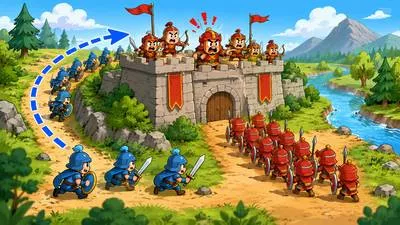 Outflank - To move around the side of an opponent to gain an advantage.