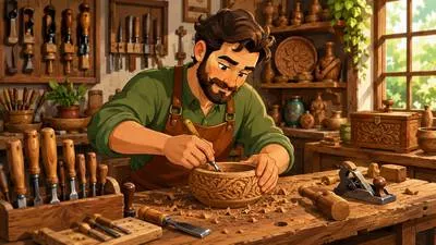 Artisan - A skilled person who makes things by hand. (कारीगर)