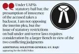 Delhi police suggest larger SC Bench to review UAPA bail curbs